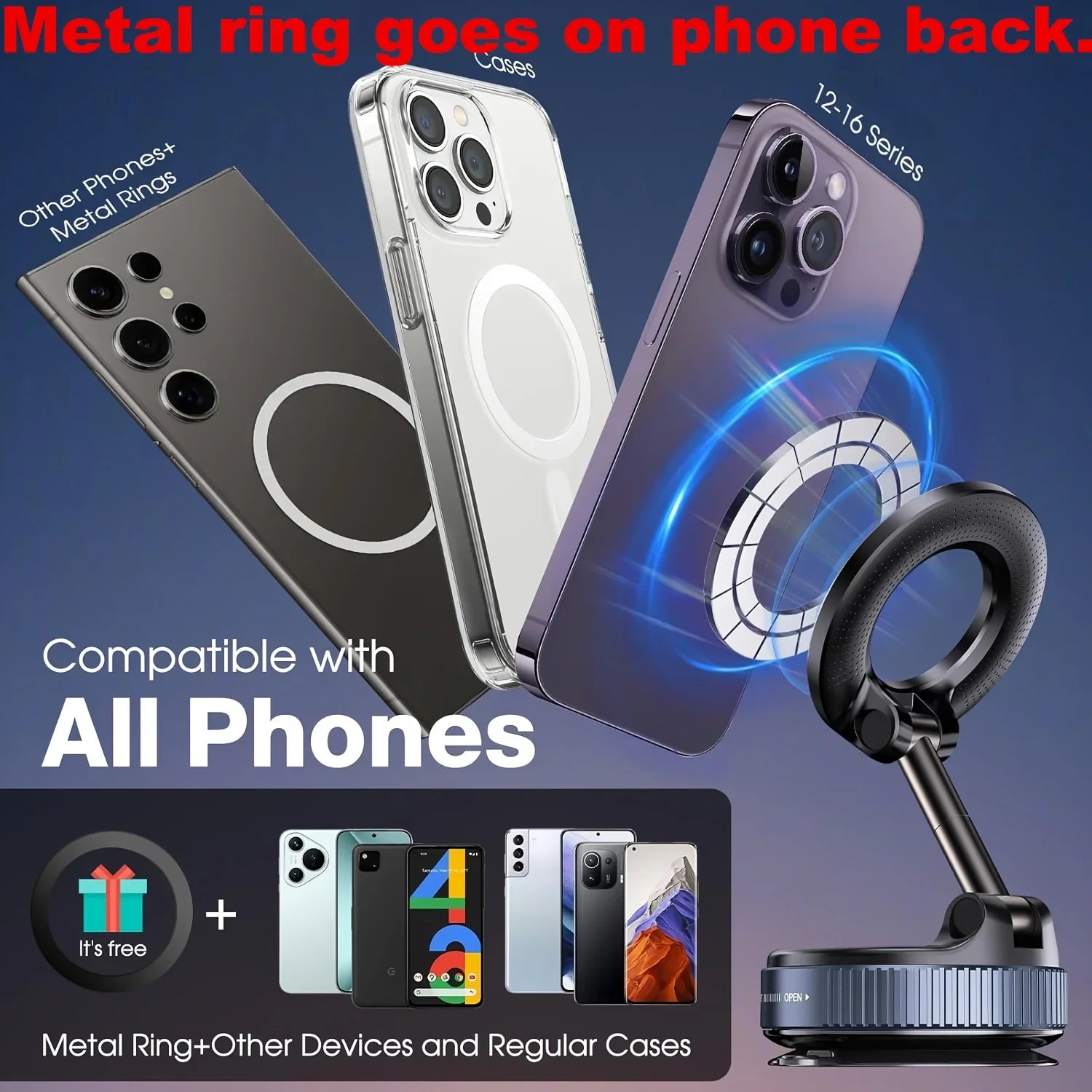 Magnetic 360° Phone Holder